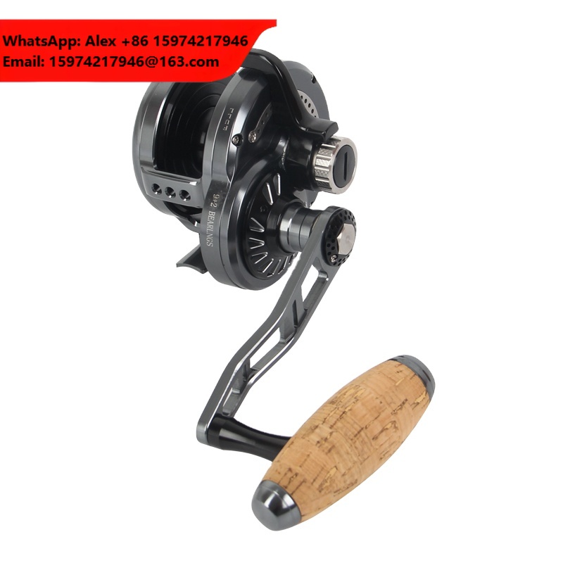 Reel Drag Knob - Metall-Griff für langsame Angelrollen, Meeresangelzubehör, 9+2BB,