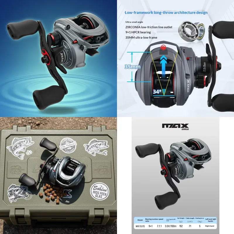 ZGLY Abu Garcia Elite Dropper  – Baitcasting Reel Bewertung und Preis