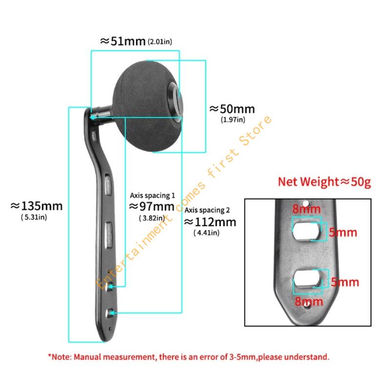 Angelrolle Knopf Aluminium Leg – Reel Handle Bewertung und Preis